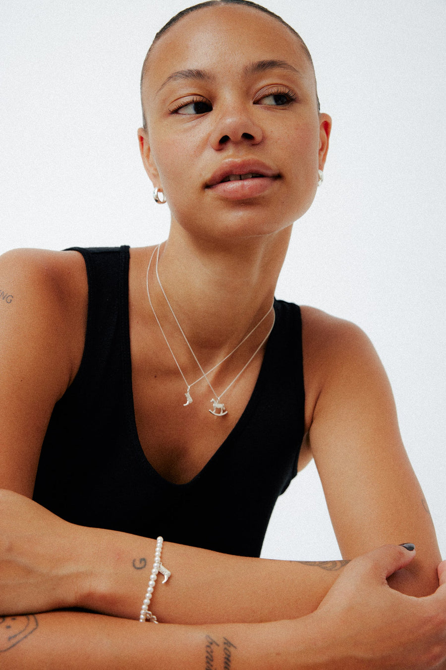 The Bigger Boot Necklace Mini - Silver