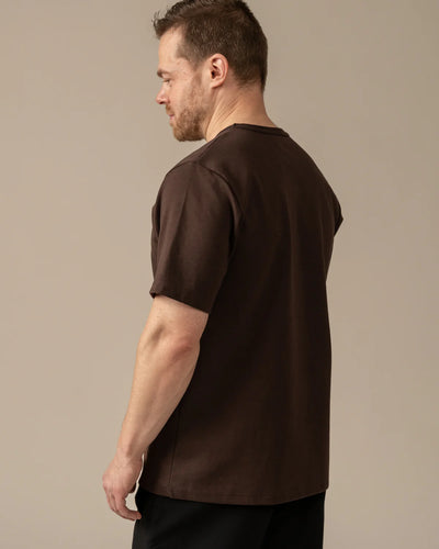 Ajaton T-paita - Tummanruskea