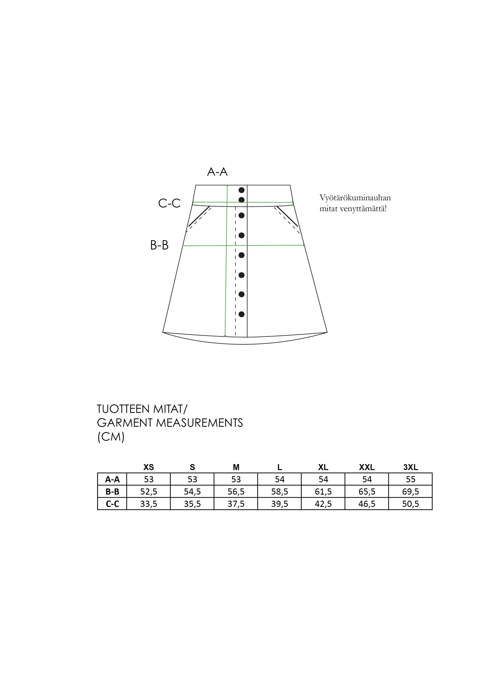 Apila Nepparihame - Mustavalkoinen