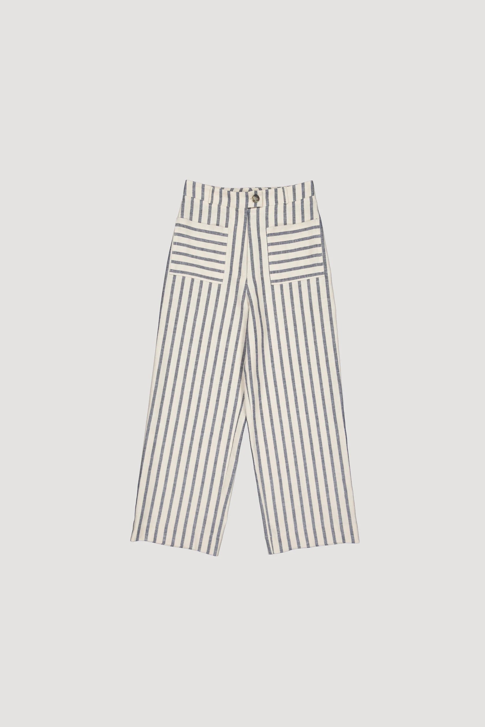 Striped Twill Trousers