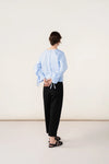 Pleated Canvas Trousers