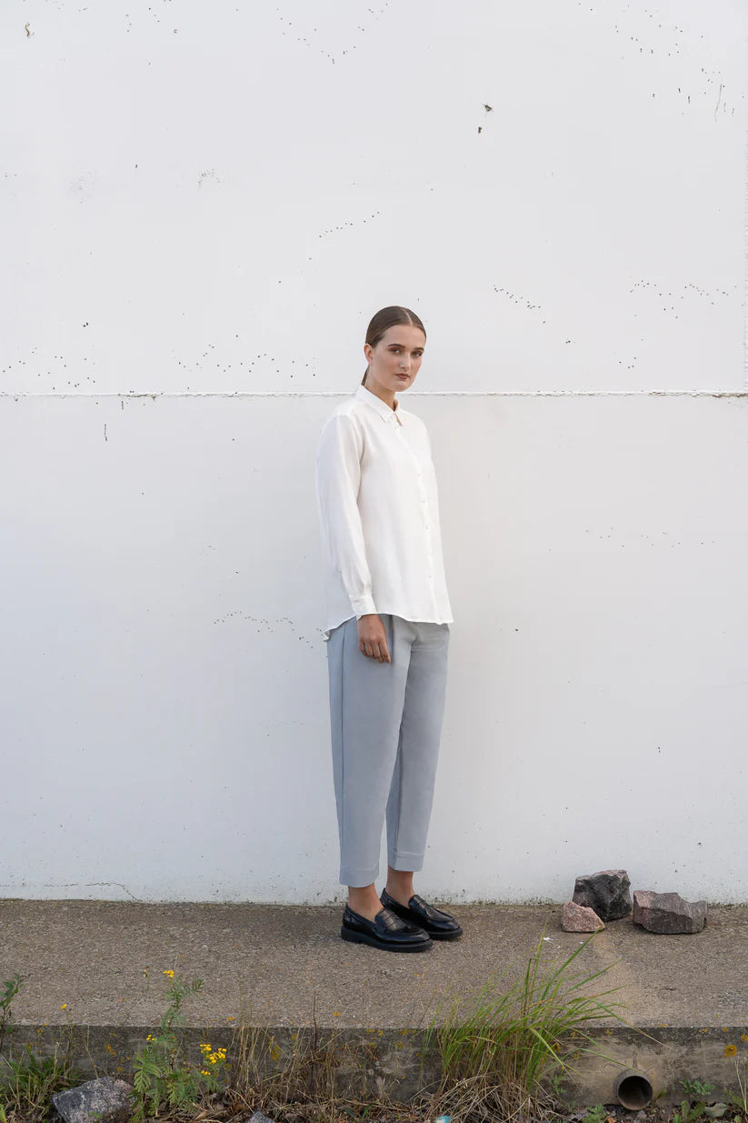 Pleated Trousers - Sky Rey