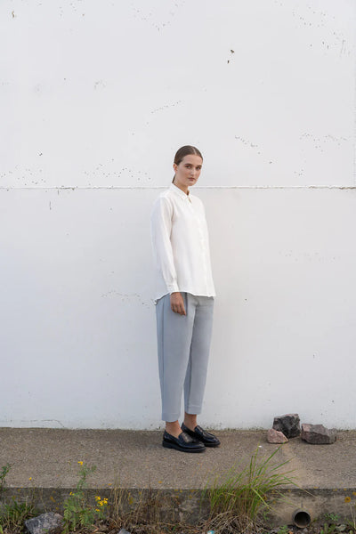 Pleated Trousers - Sky Rey