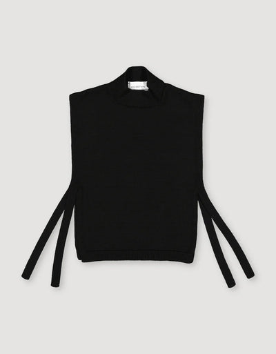 Ribbon Vest - Black