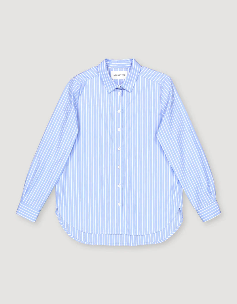 Basic Shirt - Light Blue Stripes