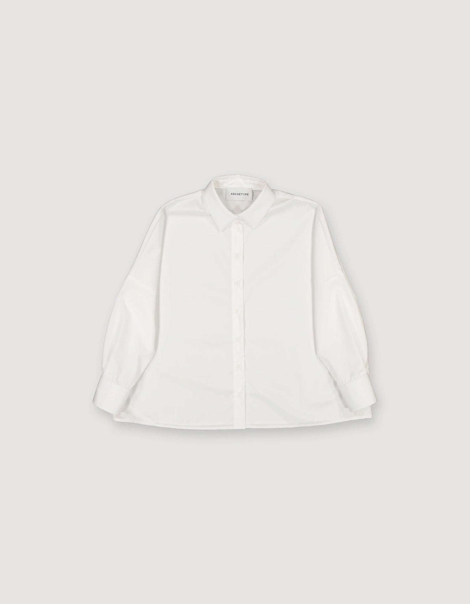 Relaxed Cotton Shirt - White