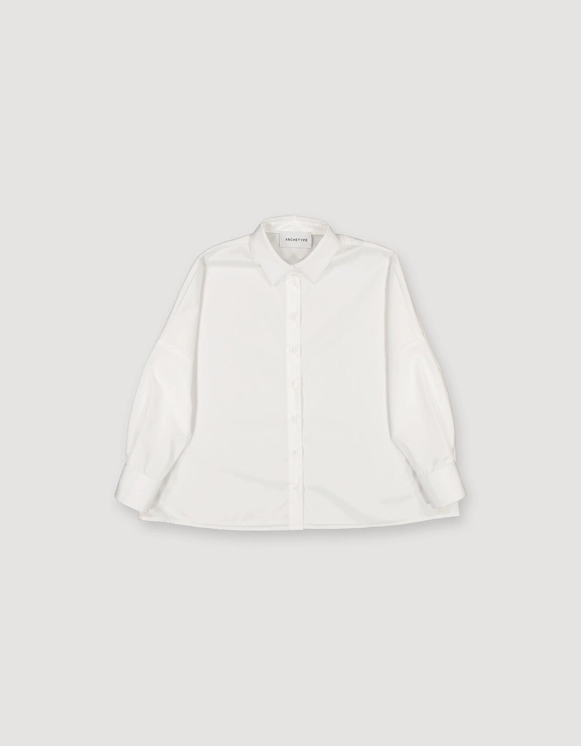 Relaxed Cotton Shirt - White