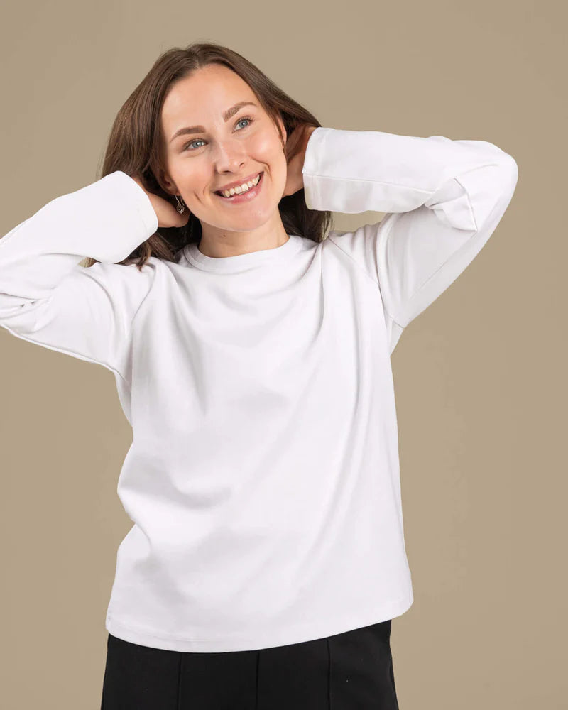 Arki Pitkähihainen T-paita - Valkoinen