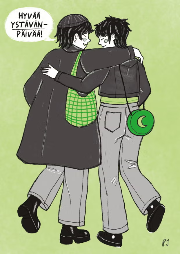 Homokortti - Ystävänpäiväkortti 2-osainen