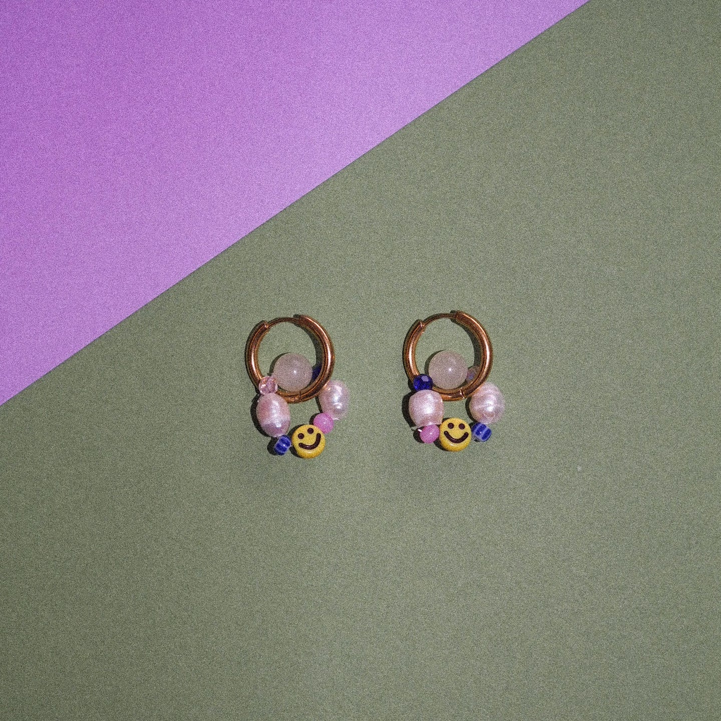 Smile multicolor (kulta) - korvakorut
