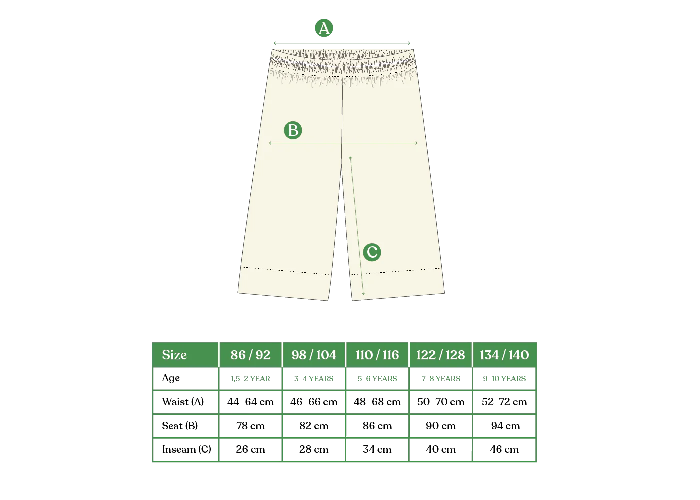 Fläder Culottes Ocean