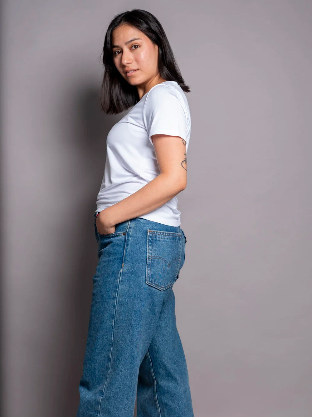 Classic V-neck T-shirt - White