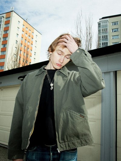 Blake Zip Jacket Canvas - Green