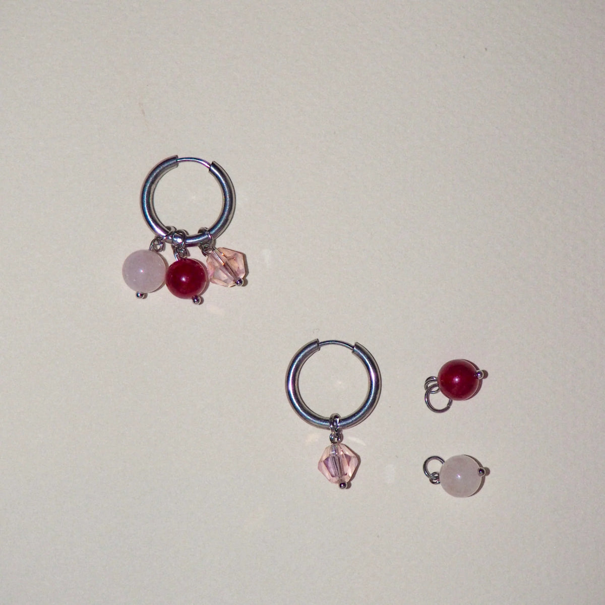 3-in-1 rose/red - korvakorut