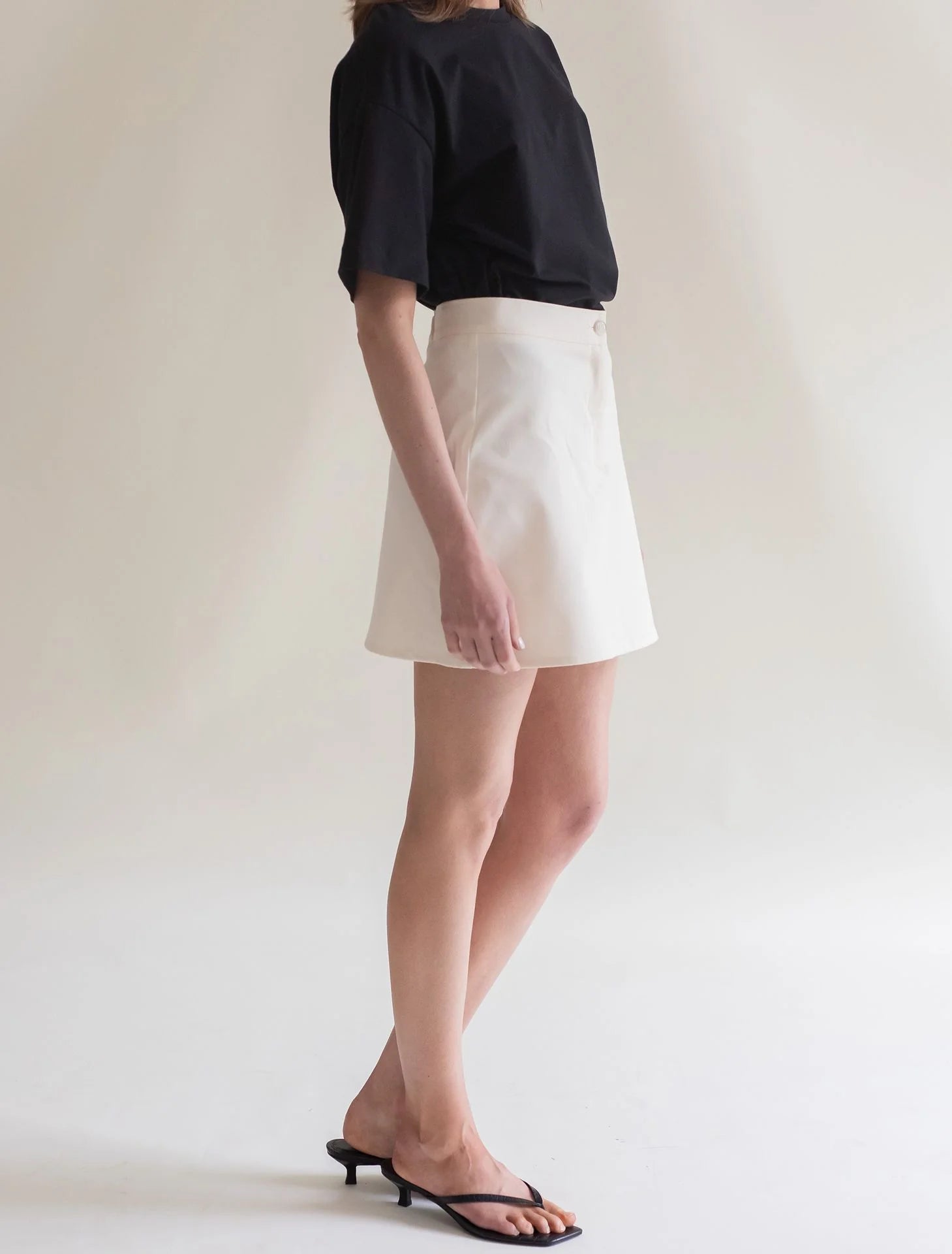 Cotton Skirt Off White