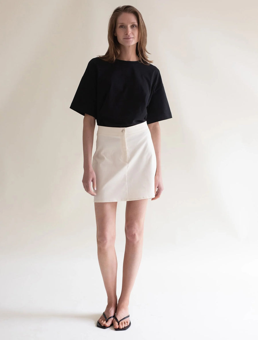 Cotton Skirt Off White