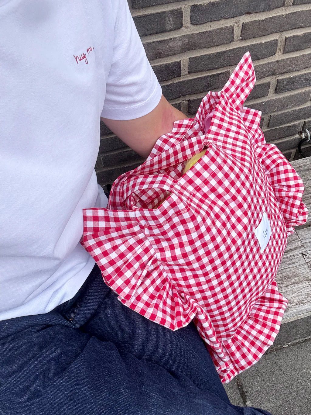 Checked Ruffle Bag - Just Love