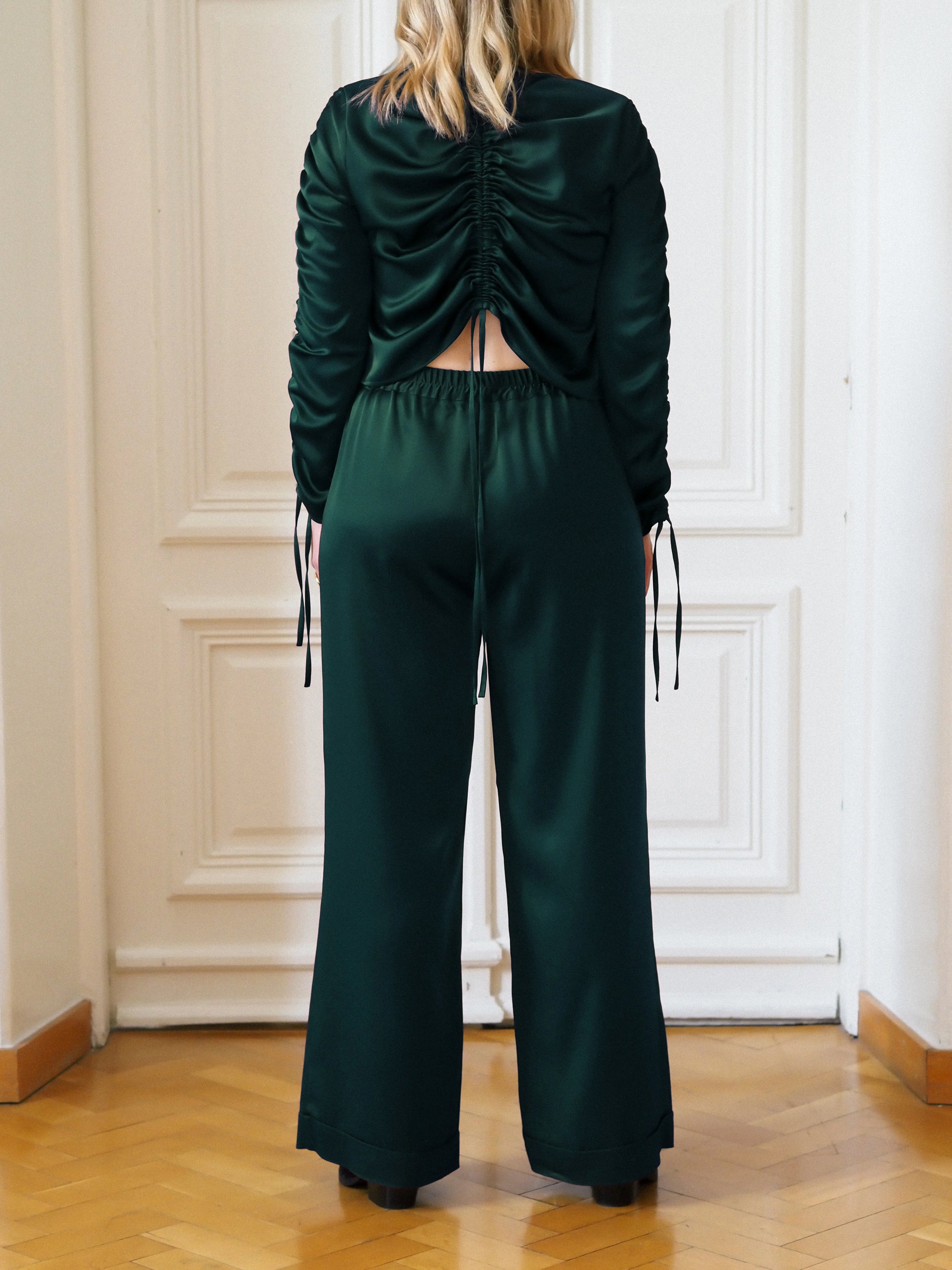 Cosmos Blouse - Emerald Green