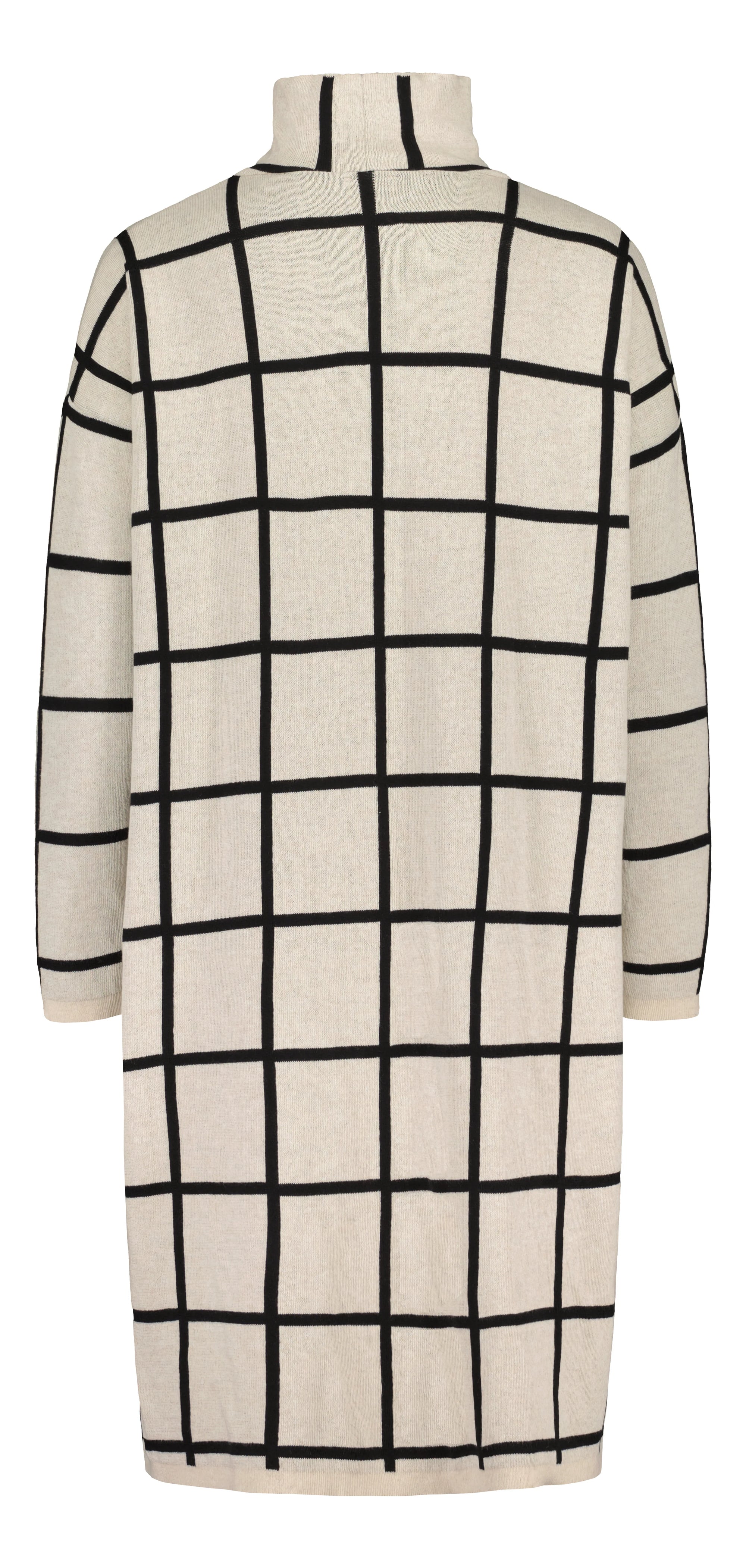 Knit Cosy Dress - Giant Grid