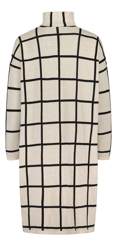 Knit Cosy Dress - Giant Grid