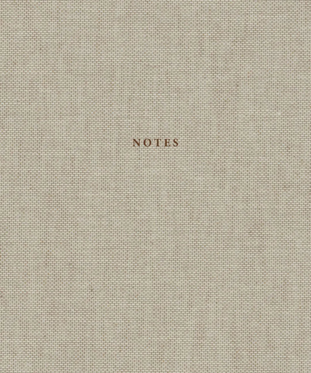 Natural Linen & Golden Notebook - Trust the next chapter