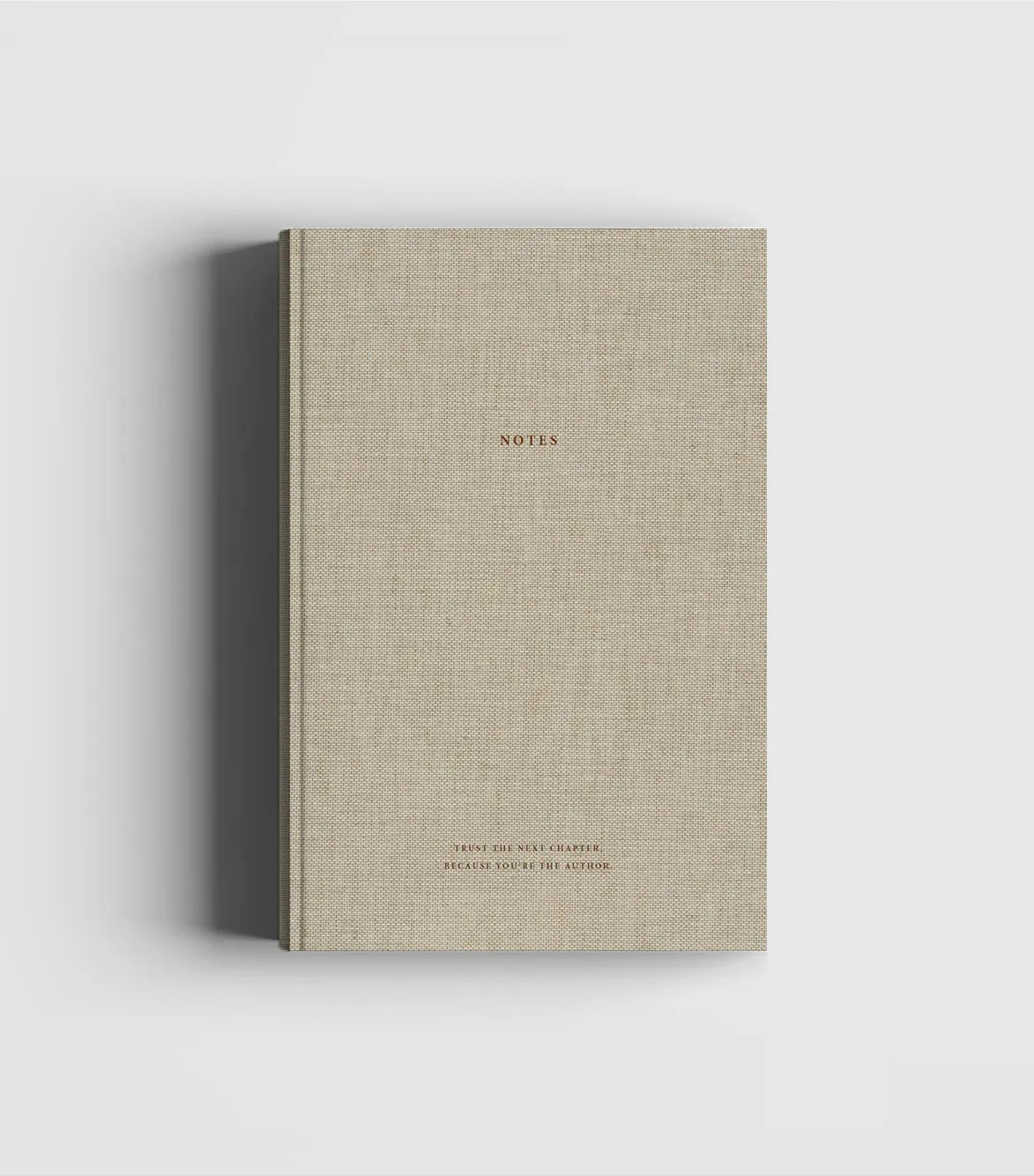 Natural Linen & Golden Notebook – Trust the next chapter, because you’re the author