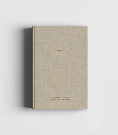 Natural Linen & Golden Notebook – Trust the next chapter, because you’re the author