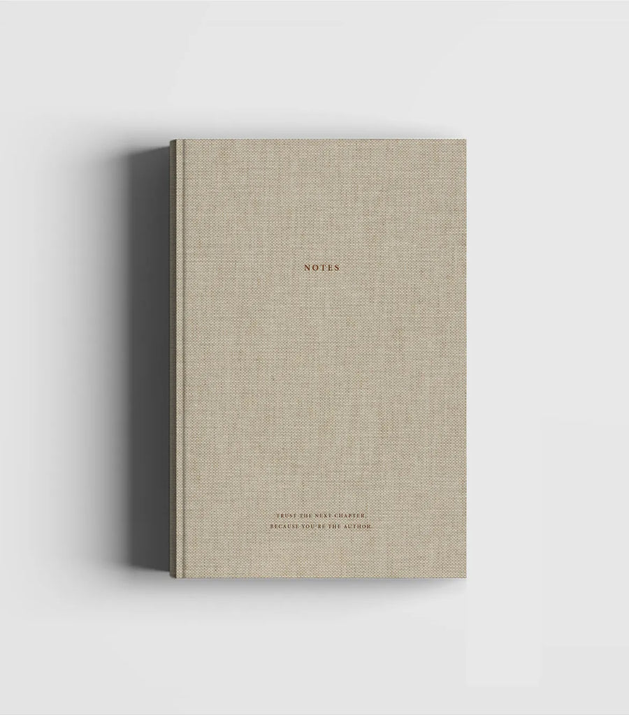 Natural Linen & Golden Notebook – Trust the next chapter, because you’re the author