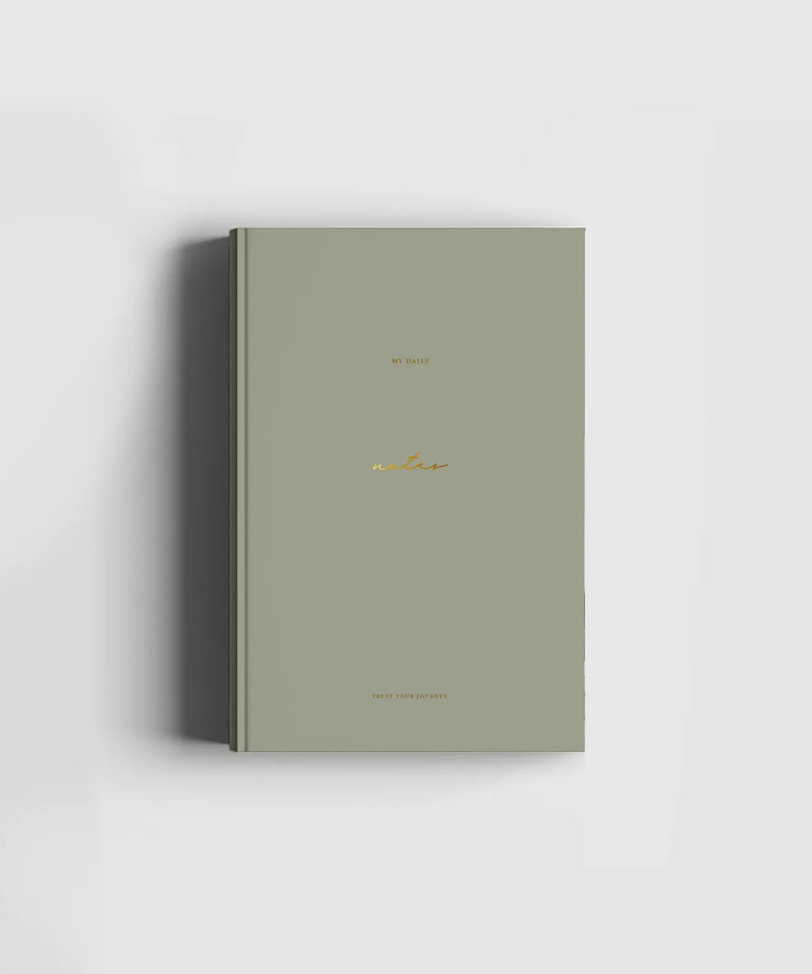Soft Touch Notebook with Gold details – My Daily Notes, Trust Your Journey