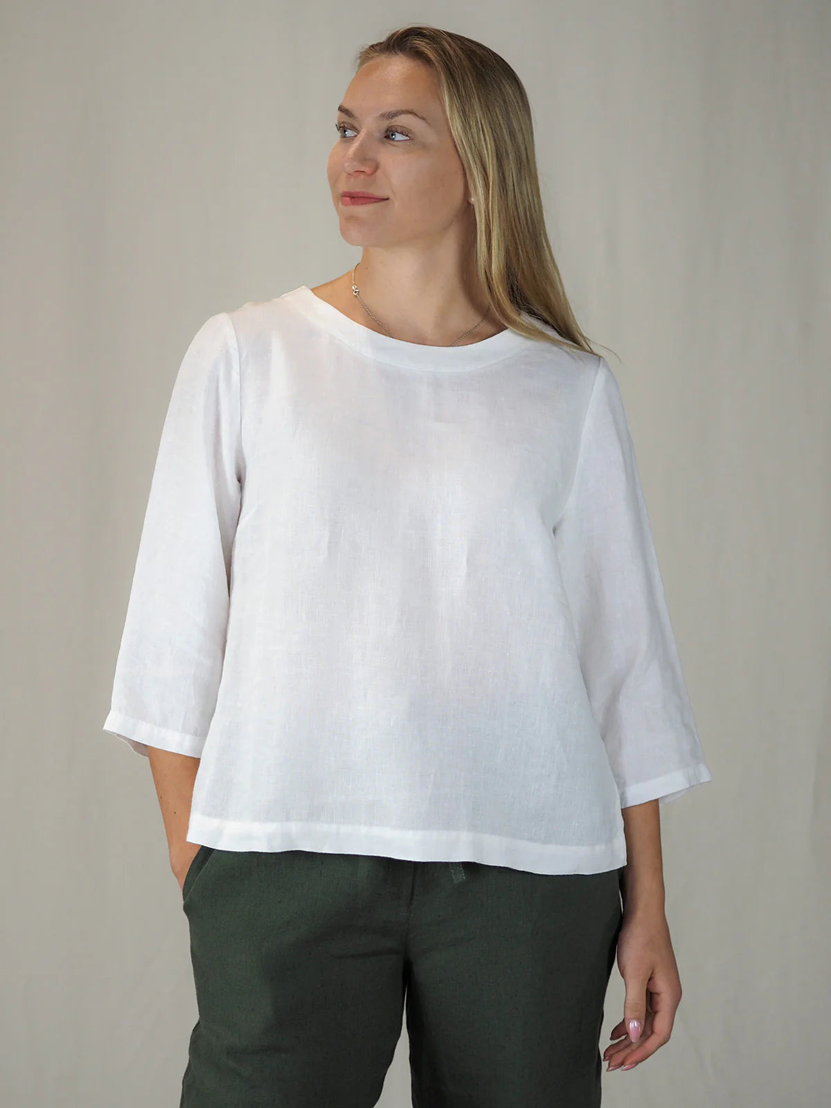 ILONA Pellavapaita - Valkoinen