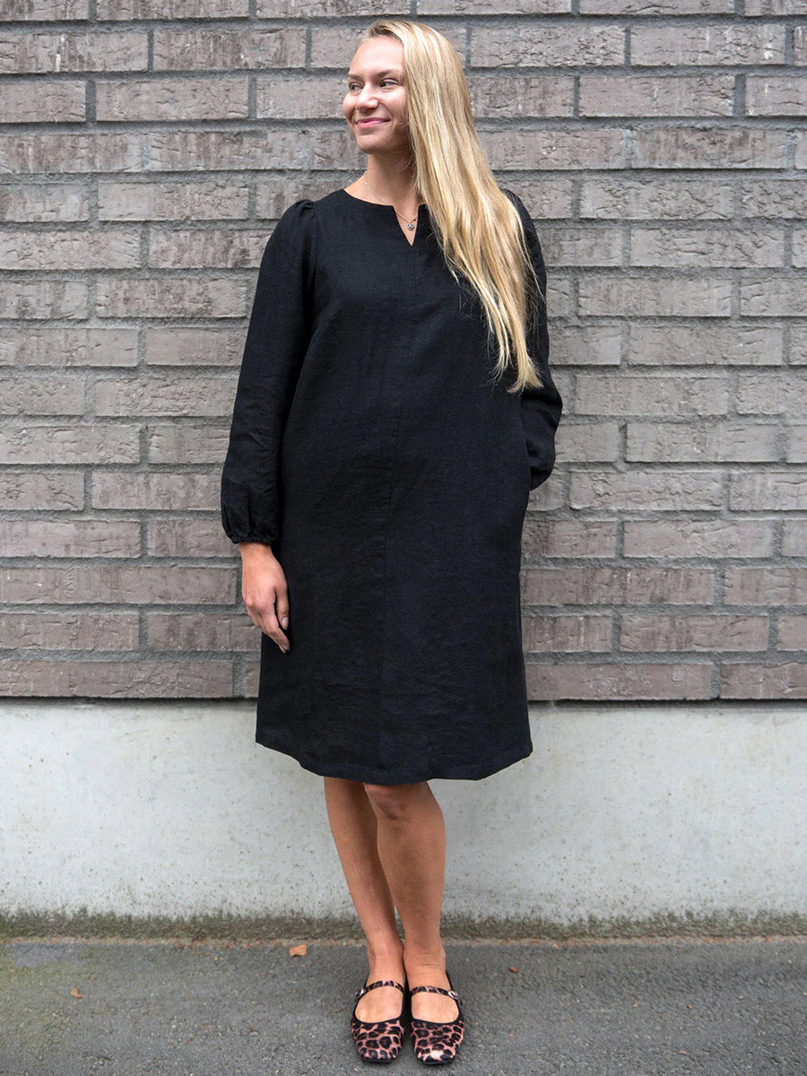 DAKOTA Pellavamekko - Musta