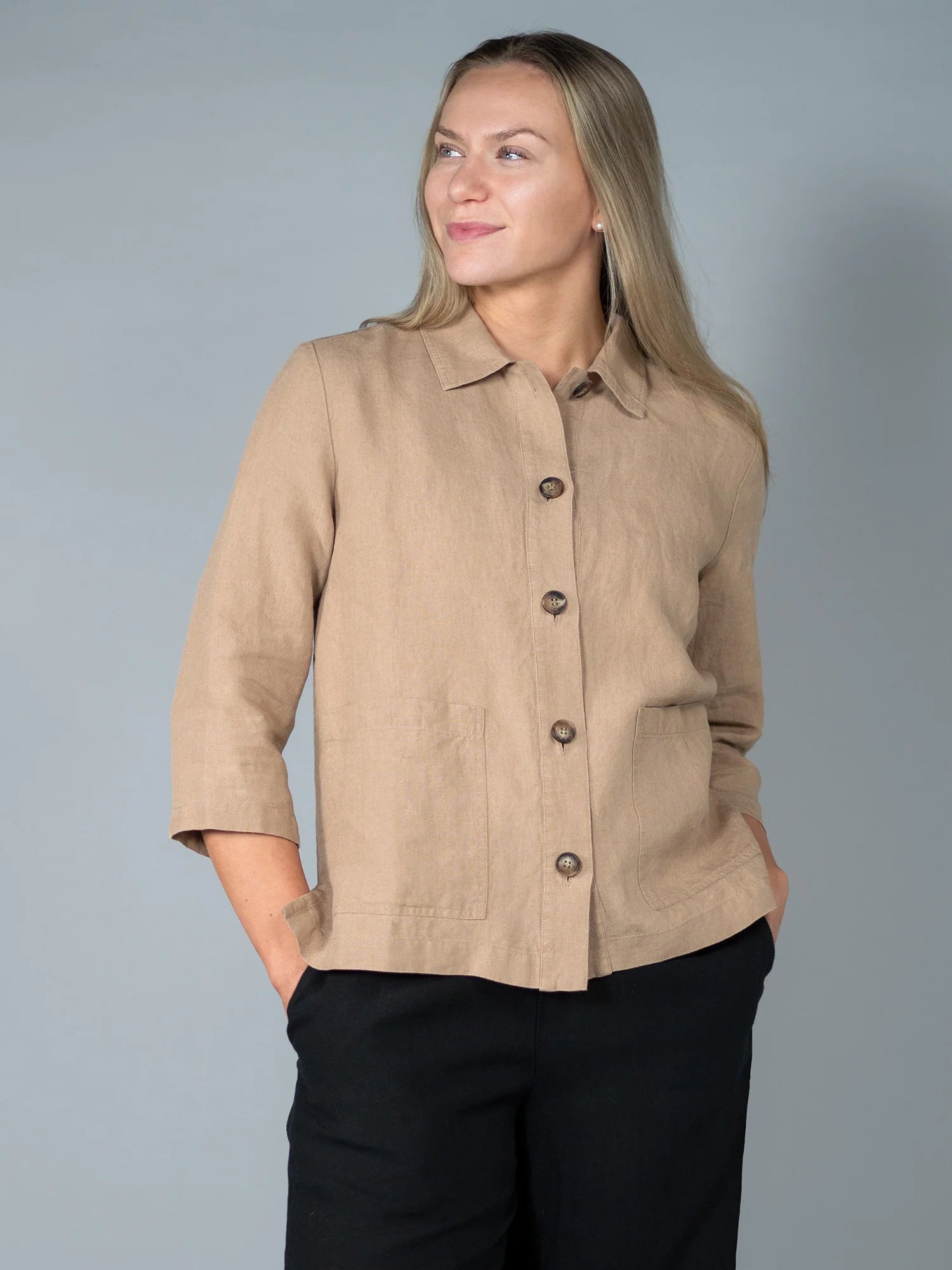 ELSA Pellavajakku - Aavikonruskea