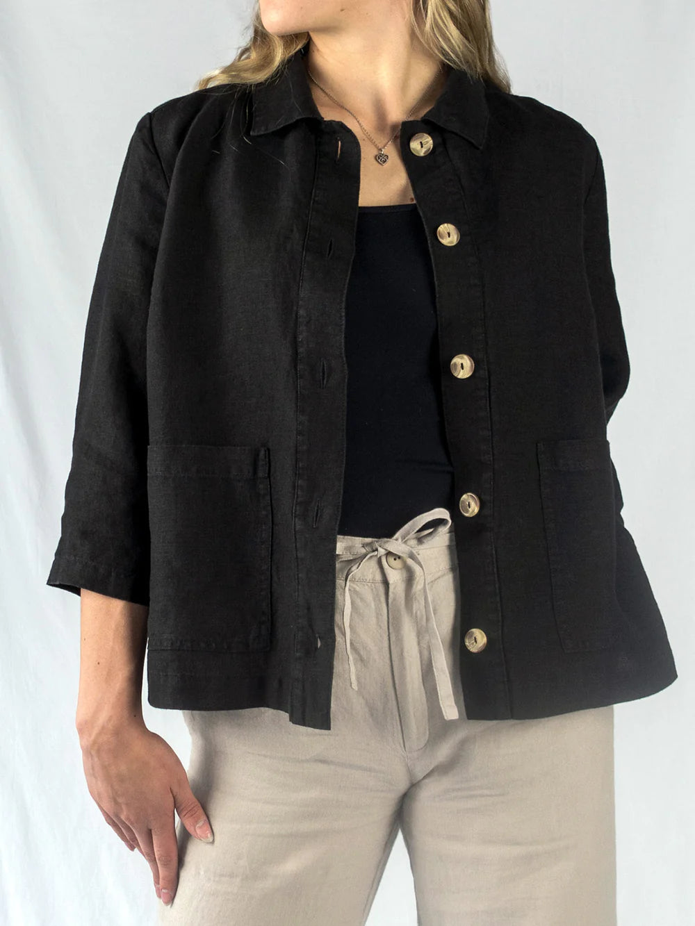 ELSA Pellavajakku - Musta