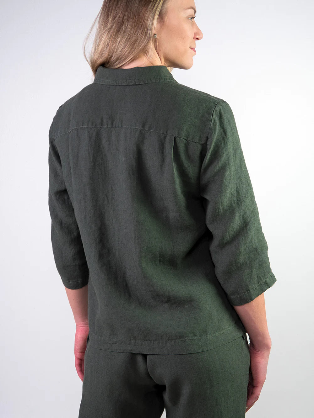 ELSA Pellavajakku - Tummanvihreä