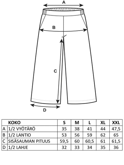 GERDA Pellavaculottes - Navy