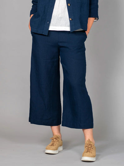 GERDA Pellavaculottes - Navy