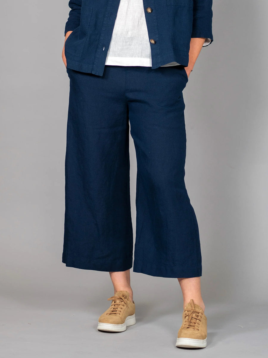 GERDA Pellavaculottes - Navy