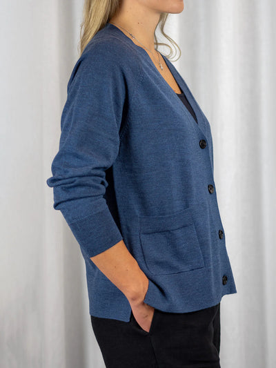 HERMIONE Merinovillatakki - Denim