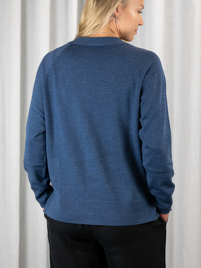 HERMIONE Merinovillatakki - Denim