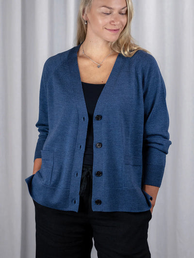 HERMIONE Merinovillatakki - Denim