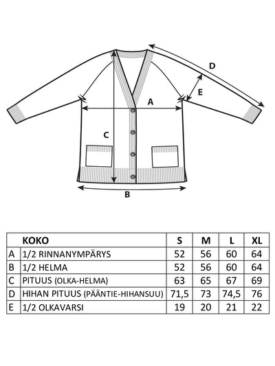 HERMIONE Merinovillatakki - Denim
