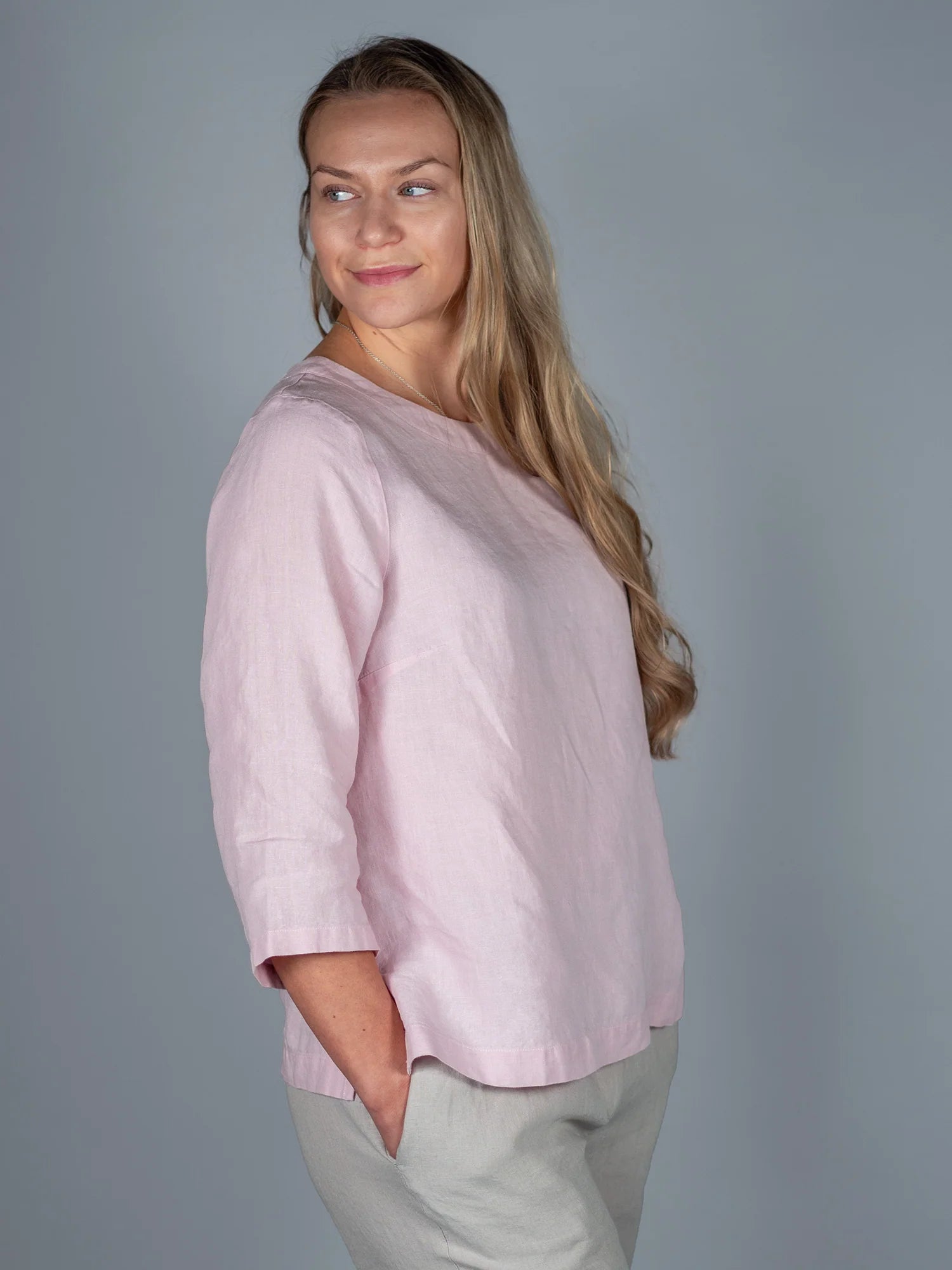 ILONA Pellavapaita - Vaaleanpunainen