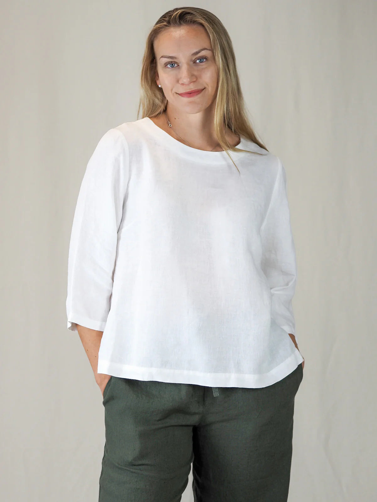 ILONA Pellavapaita - Valkoinen