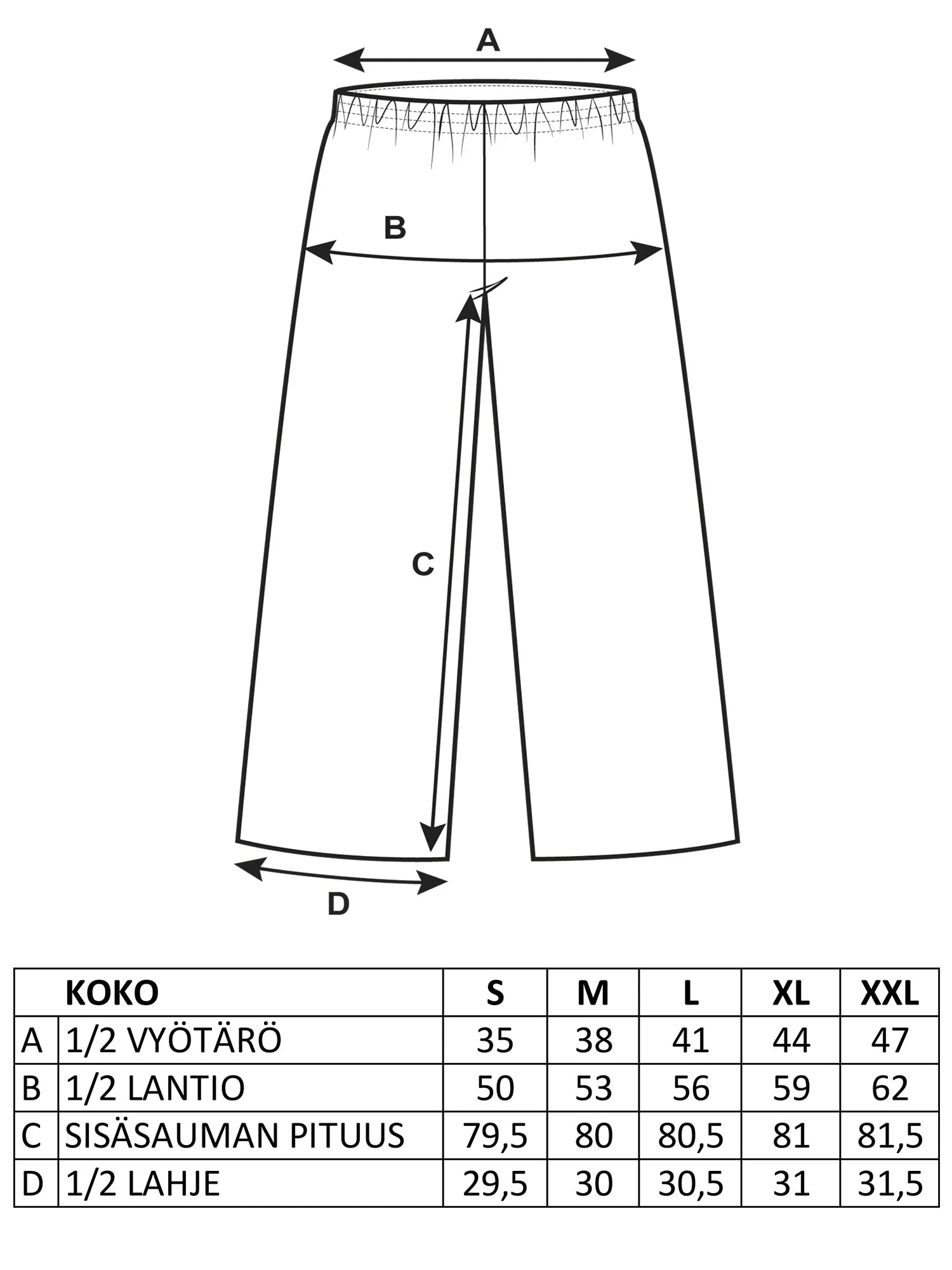 IRA Viskoosihousut - Kultasäikeet