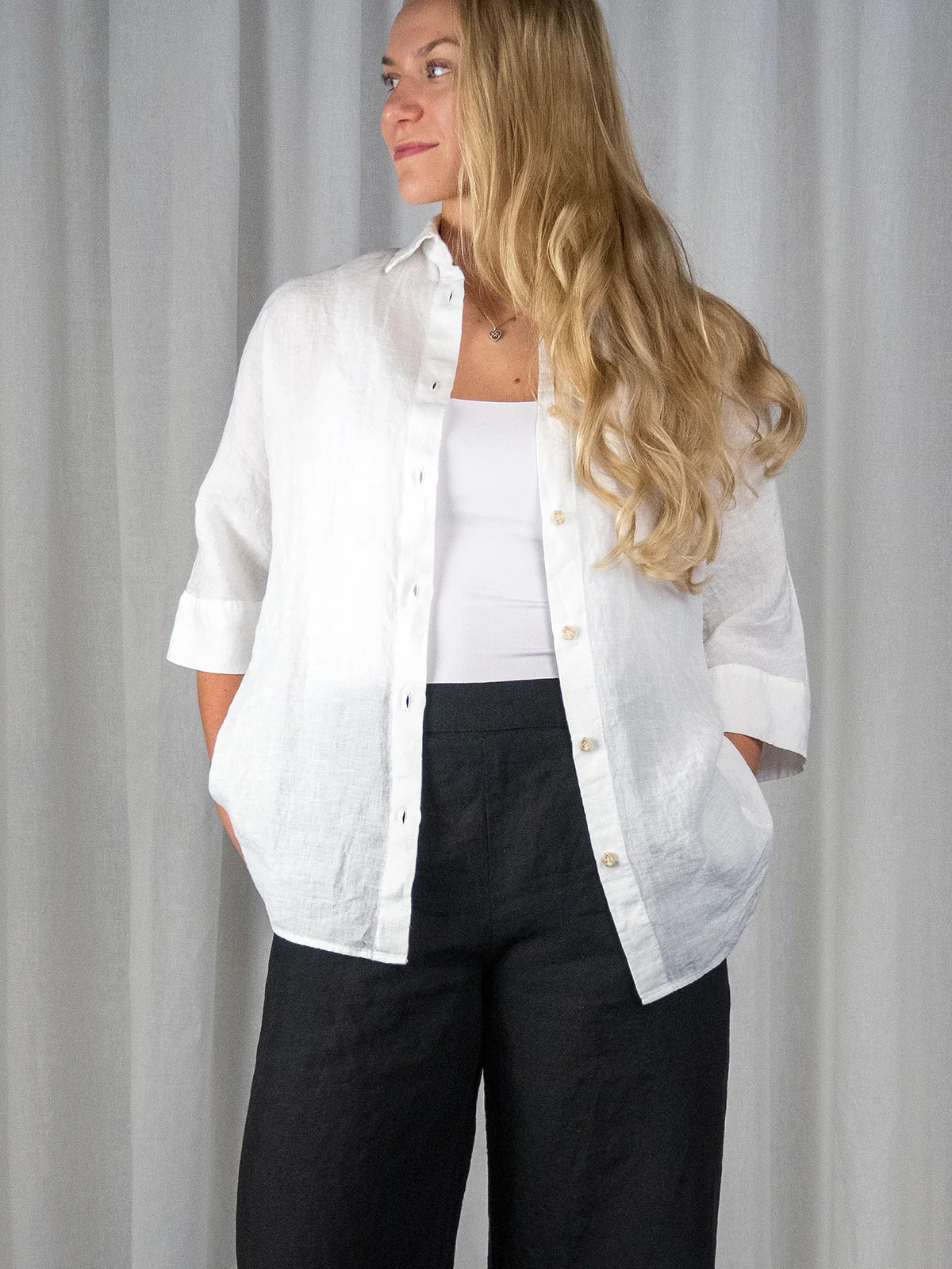 IRJA Pellavapaita - Valkoinen