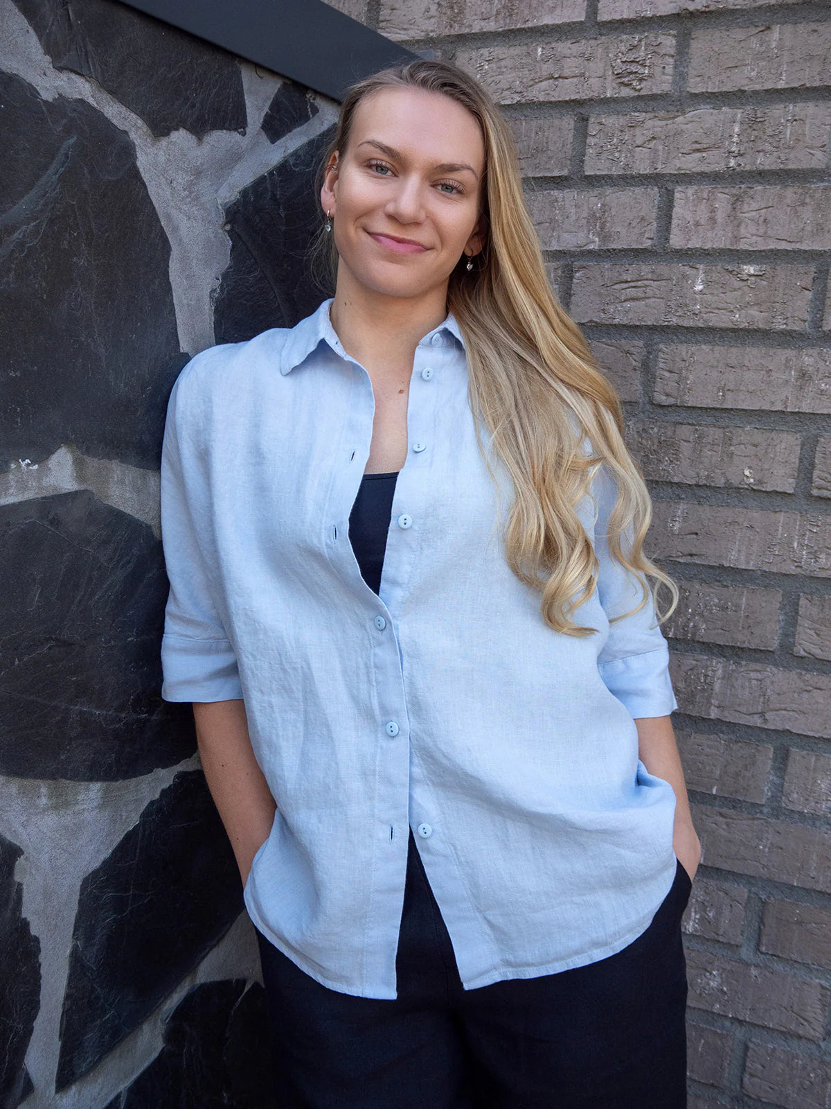 IRJA Pellavapaita - Vaaleansininen