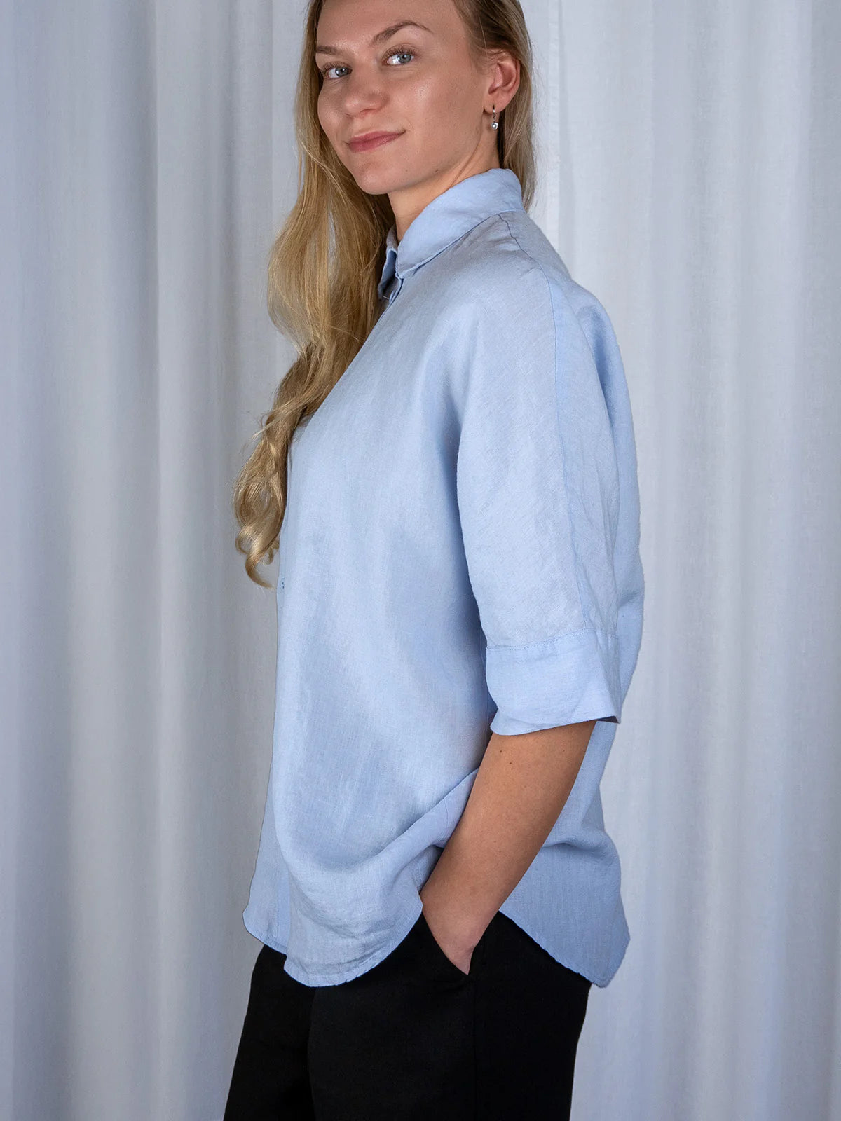 IRJA Pellavapaita - Vaaleansininen