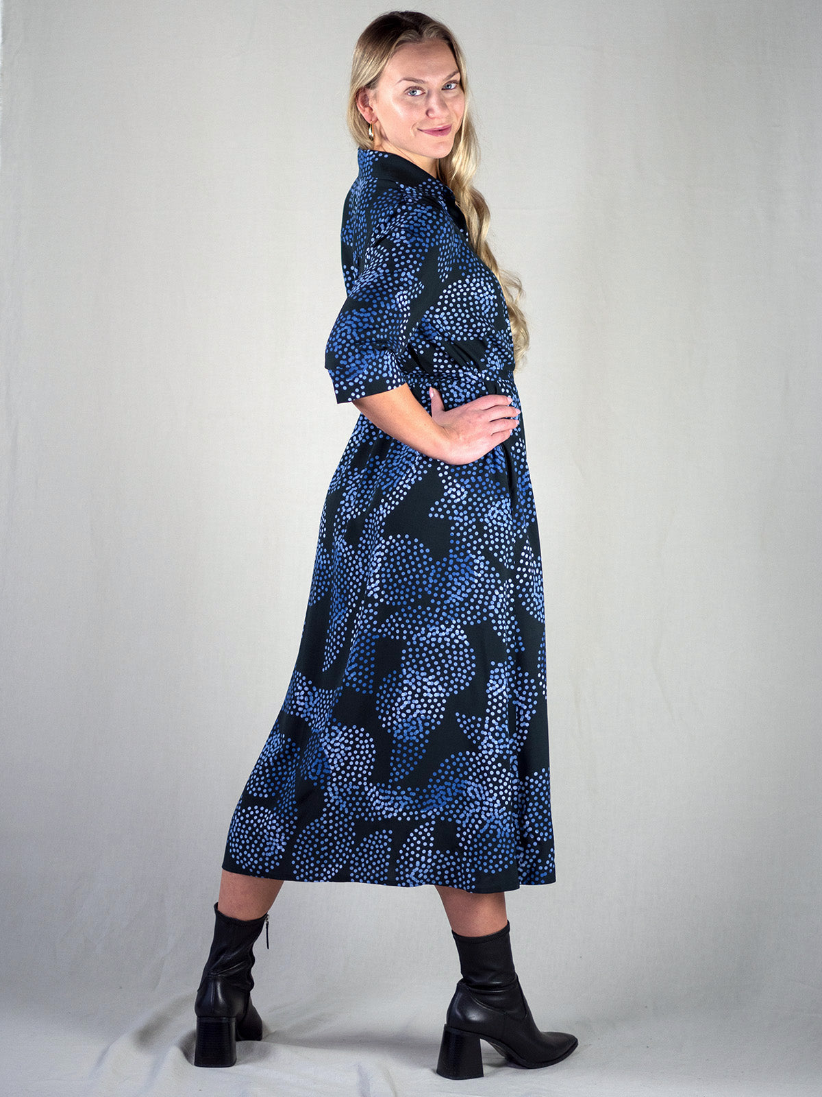 ISADORA Viskoosimekko - Pistepirkko Sininen