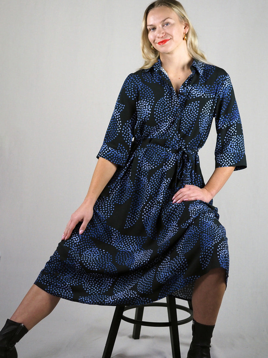 ISADORA Viskoosimekko - Pistepirkko Sininen