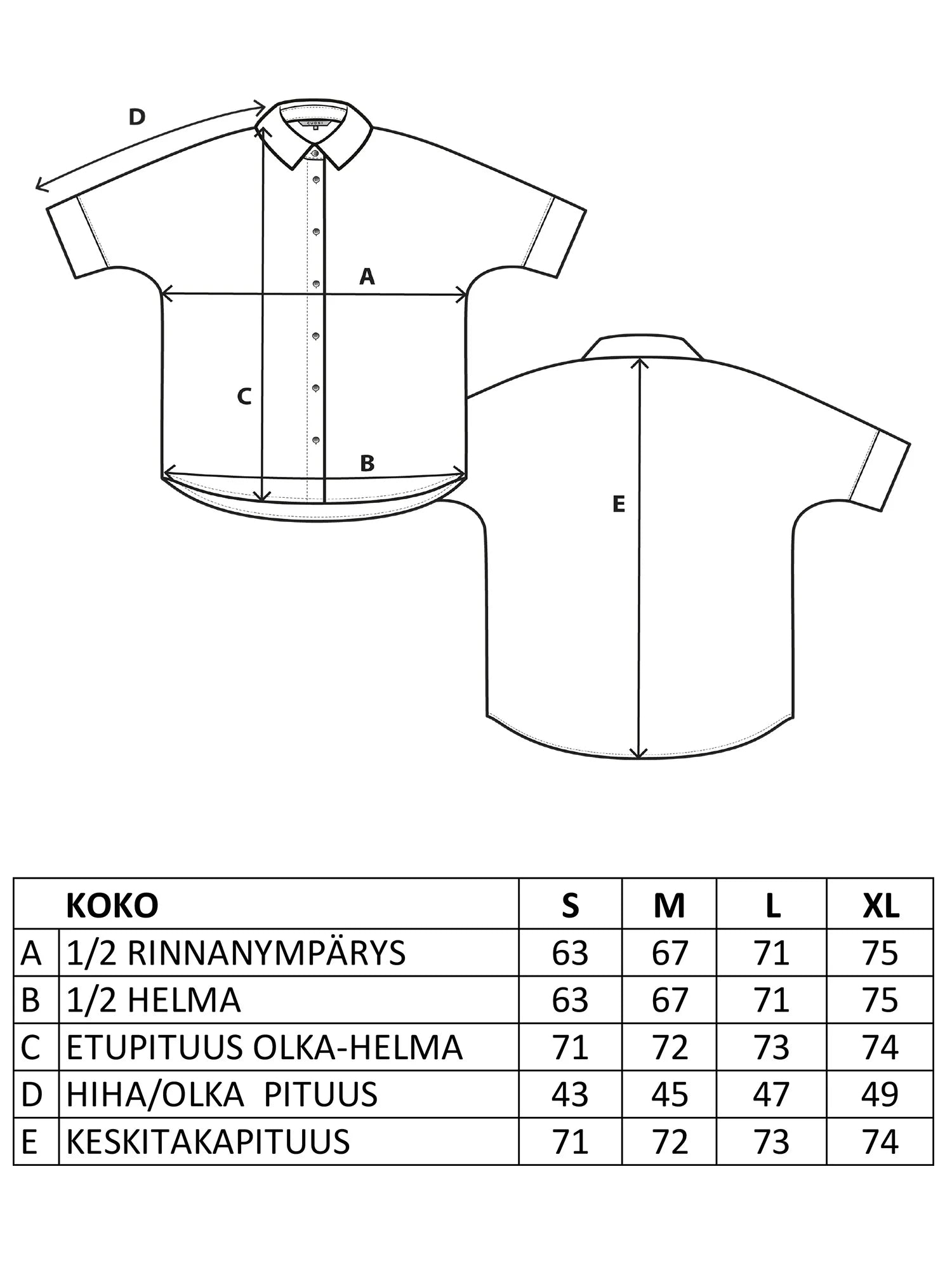 JASMIN Viskoosipaita - Kultasäikeet